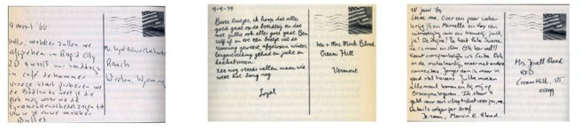 prent 3 ansichten handschriften